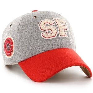 NWT Stoney Clover Lane x ‘47 Gray/Scarlet San Francisco 49ers Adjustable Hat